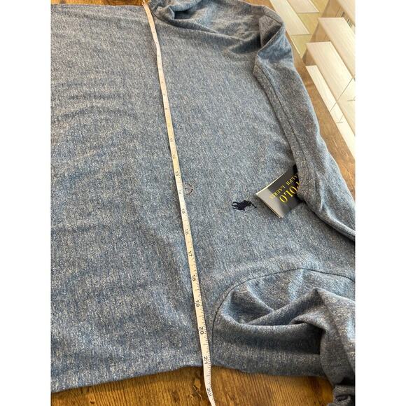 Polo Ralph Lauren Mens L Blue-Heather Long Sleeves Custom Slim Fit Preppy Shirt - Picture 3 of 11